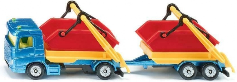 Siku vrachtwagen met container en aanhanger