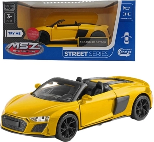 MSZ-model Audi R8 Spyder met licht- en geluidseffecten, rood