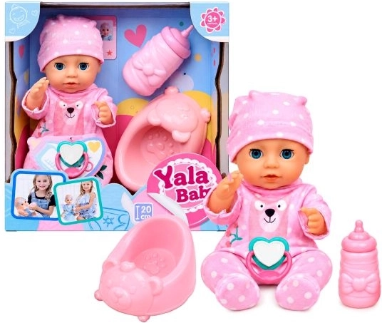 Babypop met accessoires