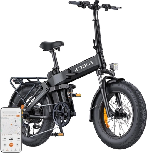 Engwe Engine Pro 3.0 Boost opvouwbare elektrische fiets 250 W 20" zwart