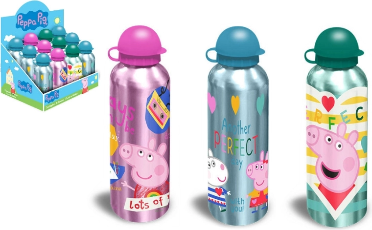 Aluminium drinkfles met PEPPA PIG-motief, 500 ml