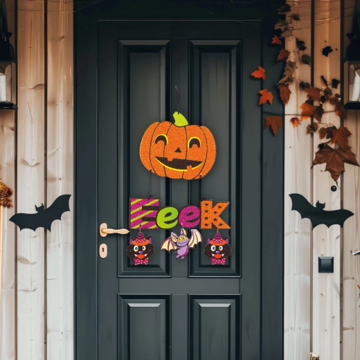 Hangende Halloween-decoratie pompoen 45 × 23 cm