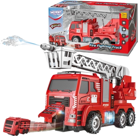 Interactieve brandweerauto WOOPIE met beweegbare ladder