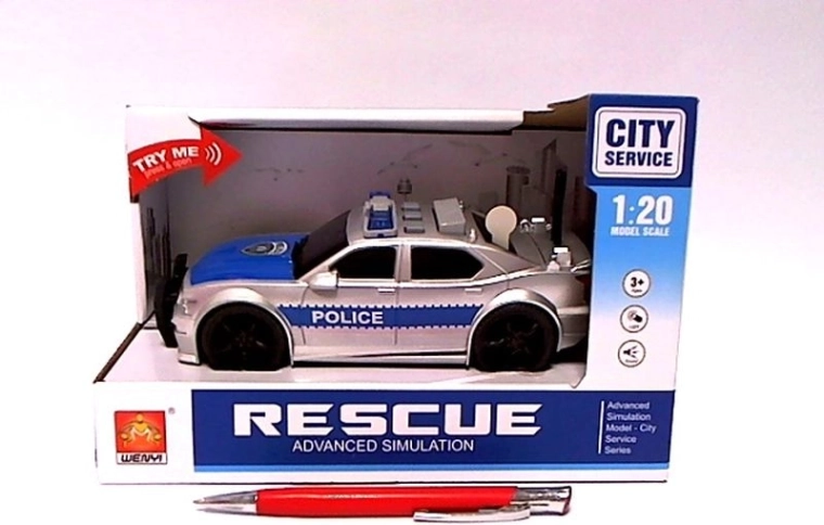 Politieauto met licht en geluid