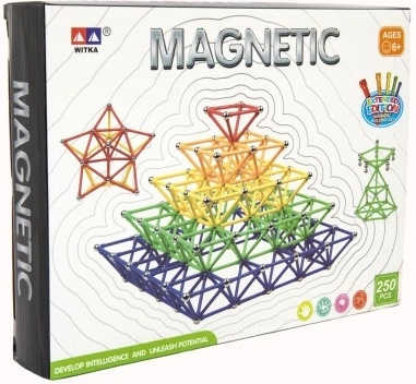 Magnetische bouwset 250 stuks plastic en metaal