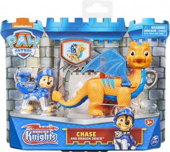 Paw Patrol Dappere ridders – figuur van pup en draak (assortiment)
