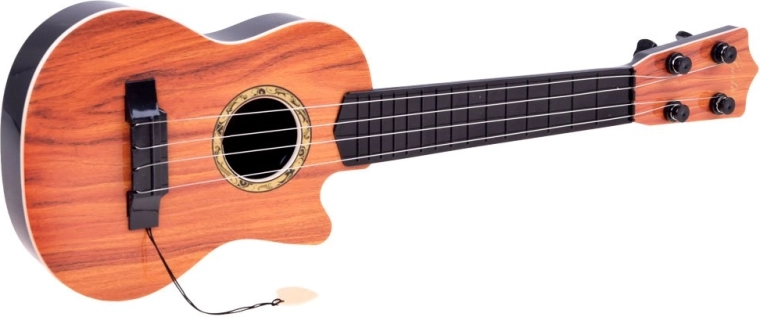 4 metalen snaren en plectrum in de verpakking