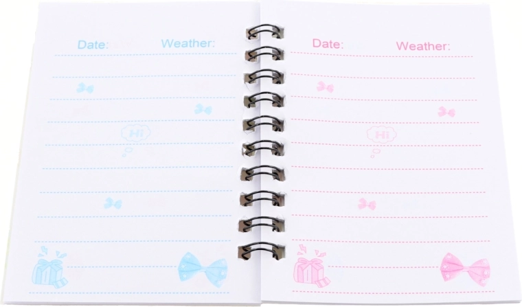 Gekleurde gelinieerde bladen