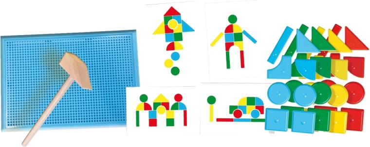 Kleurrijke geometrische vormen voor mozaïeken en afbeeldingen