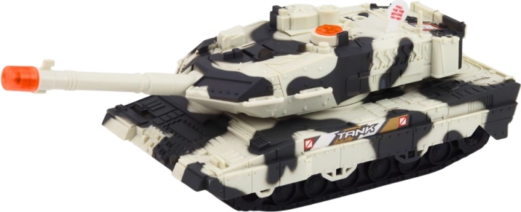 Tank met licht, geluid en draaibare toren