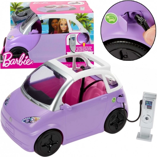 Auto Cabrio voor Barbie met elektronische laadstation