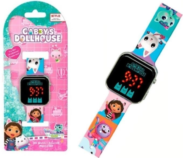 Digitale led-horloge Gabby's Dollhouse