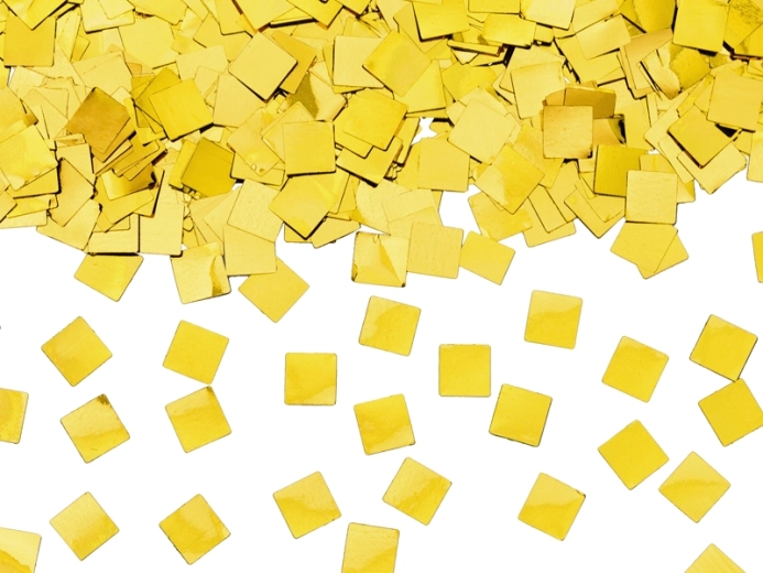 Gouden metallic confetti voor een sprankelend effect