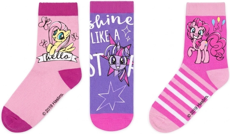Kinder­sokken My Little Pony – set van 3 paar