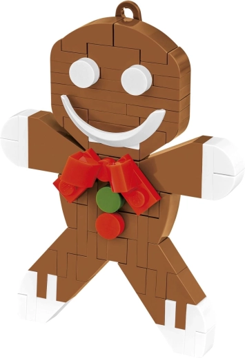 Peperkoekmannetje als versiering van blokjes