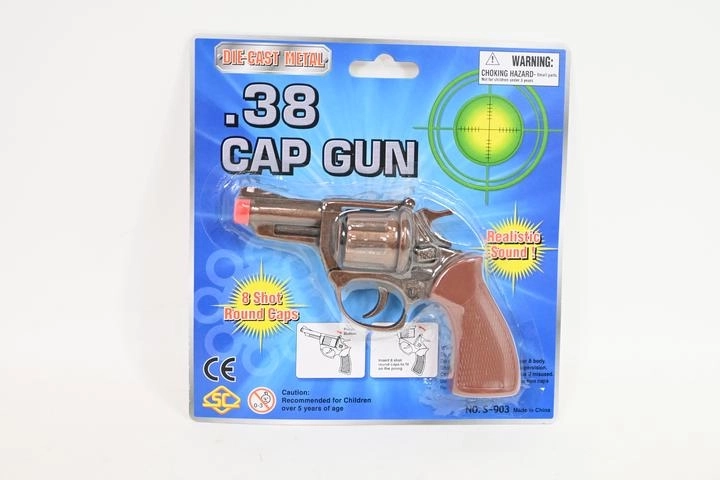 Metalen klappertjespistool – klassieke revolver