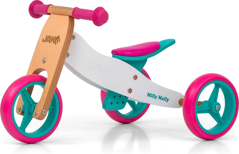 Kinderloopfiets Milly Mally Jake 2-in-1 Classic Candy