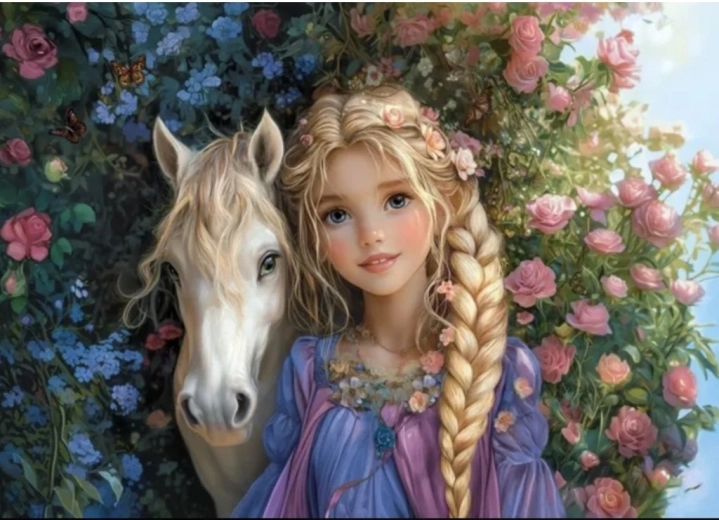 Puzzel Prinses en Paard 300 stukjes CASTORLAND