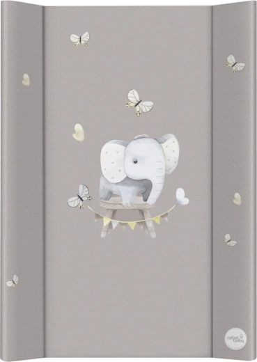 Ceba Baby zachte aankleedkussen met profiel 50 × 70 cm basic little elephant