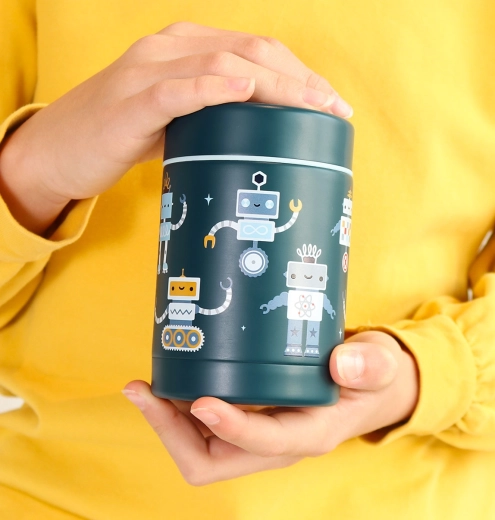 Schattig robotdesign en makkelijk mee te nemen