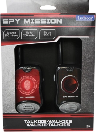 Lexibook SPY MISSION walkietalkies voor kinderen met een bereik van 200 m