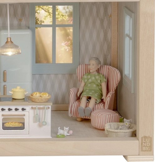 Voor de Lundby-wereld op schaal 1:18