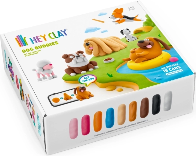 15 kleurrijke potjes klei
