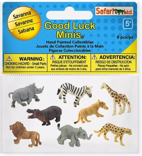 Safari Ltd. Good Luck Minis – savannedieren (8 stuks)