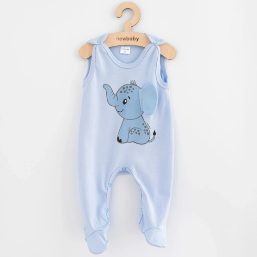 Babykatoenen boxpakje New Baby Happy Elephant blauw