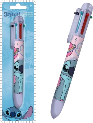 Zes-kleurenpen Lilo & Stitch paars - 1 stuk