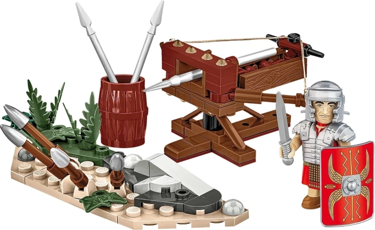 Functionerende Romeinse ballista met schietfunctie