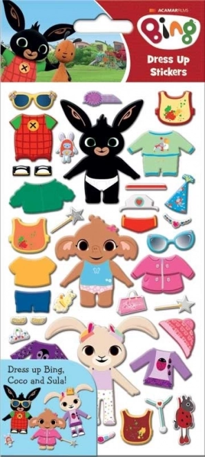 Kleedstickers personages BING