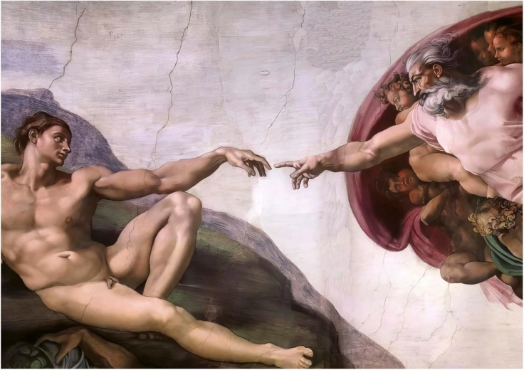 Puzzle De schepping van Adam 1000 stukjes EDUCA