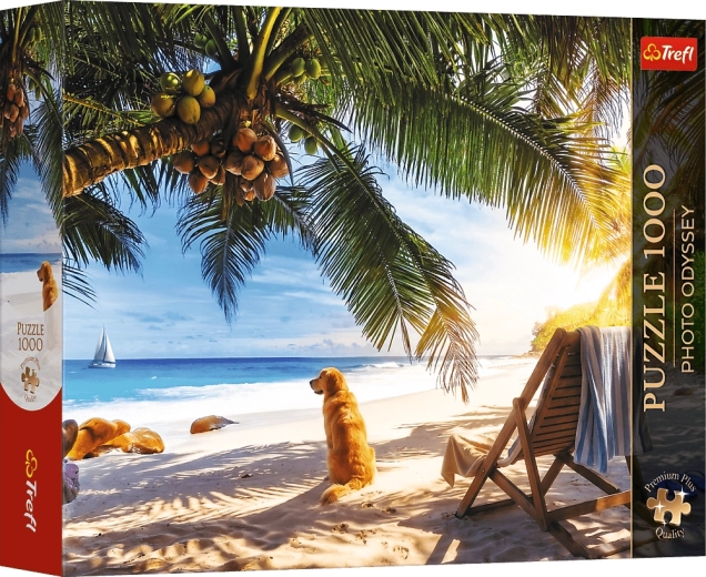 Trefl Puzzle Premium Plus Photo Odyssey: Ontspanning op het strand, Seychellen, 1000 stukjes