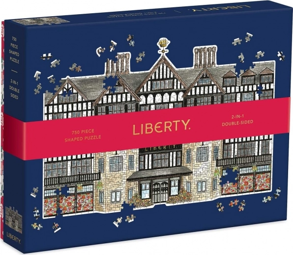 Dubbelzijdige puzzel Liberty London Tudor Building 750 stukjes