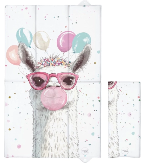 Ceba baby reisverschoonmatje basic crazy lama 80 × 50 cm