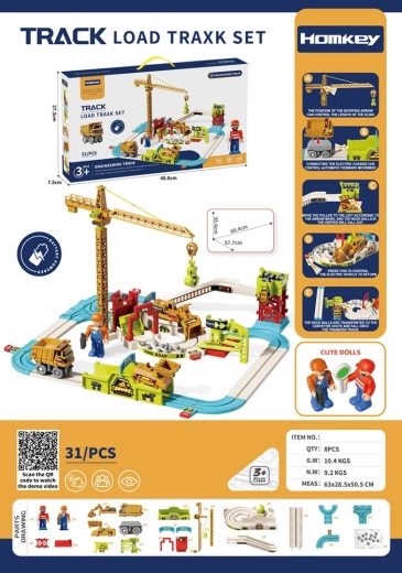 Kinderspeelplaats met trein en accessoires
