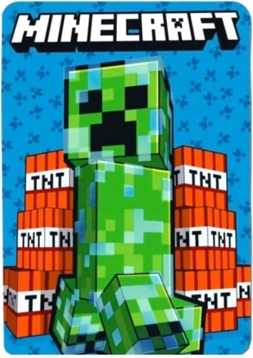 Fleecedeken Minecraft 100 × 140 cm - 1 stuk