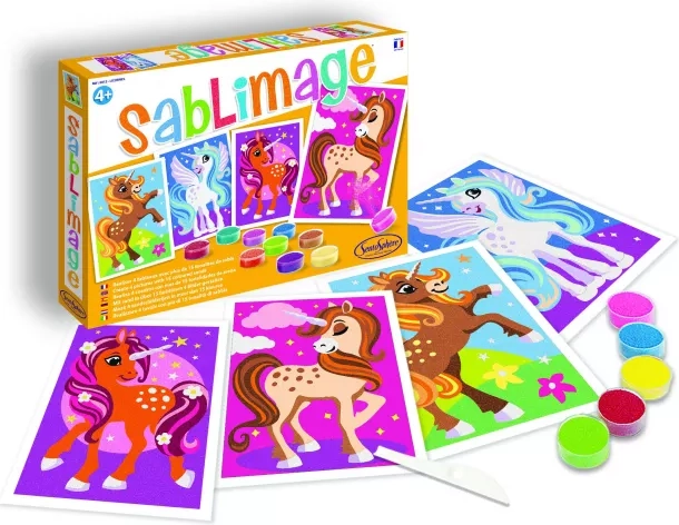Sentosphere Sablimage mini zandafbeeldingen eenhoorns