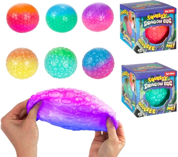 Antistress knijpbal drakenei 10 cm
