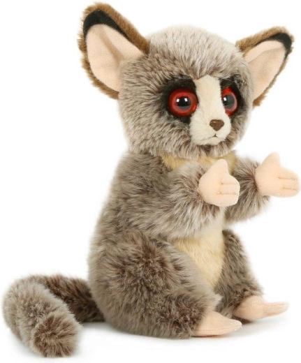 Pluchen galago-aap zittend 18 cm