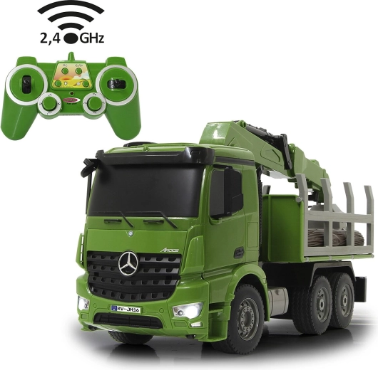 Jamara Mercedes-Benz Arocs RC-bosbouwtruck voor houttransport 1:20 2,4 GHz