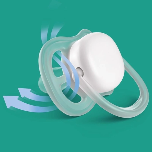 Philips AVENT fopspeen Ultra air neutral 6–18 maanden, blauw – 2 stuks