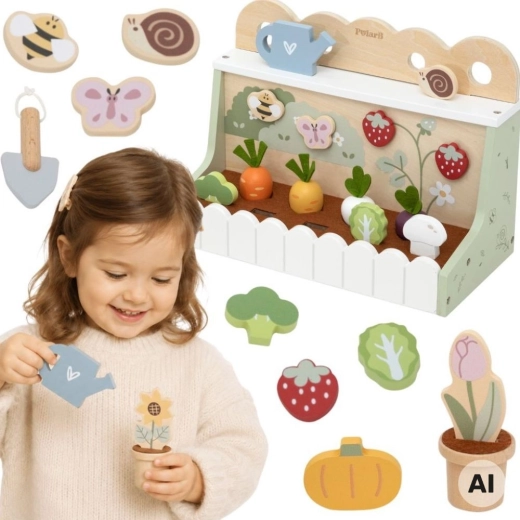 Viga houten tuintje voor de kleine tuinier (22 onderdelen)