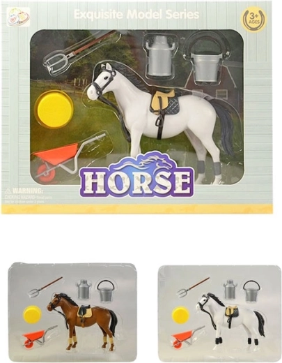 Paard met accessoires