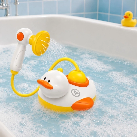 Plezier in een bad vol water