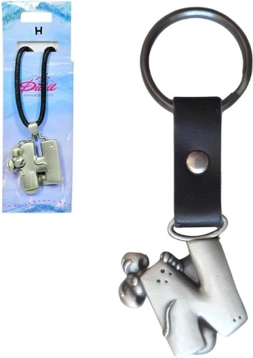 Kinderketting Diddl met decoratief steentje en letter