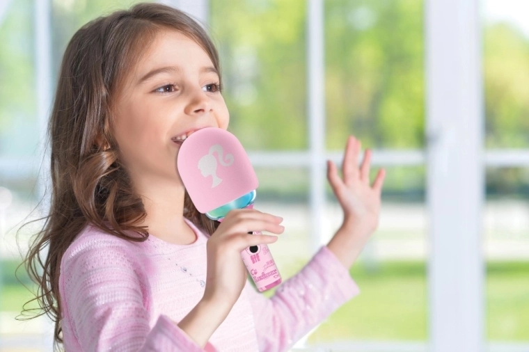 Lichte microfoon voor kinderoptredens
