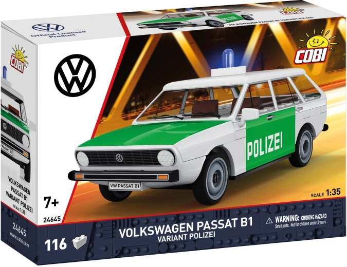 Cobi Volkswagen Passat B1 Variant politie 1:35 (116 onderdelen)