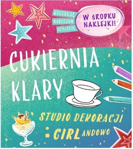 Girlandowo educatief schrift Klara’s banketbakkerij met stickers om in te kleuren - 1 stuk